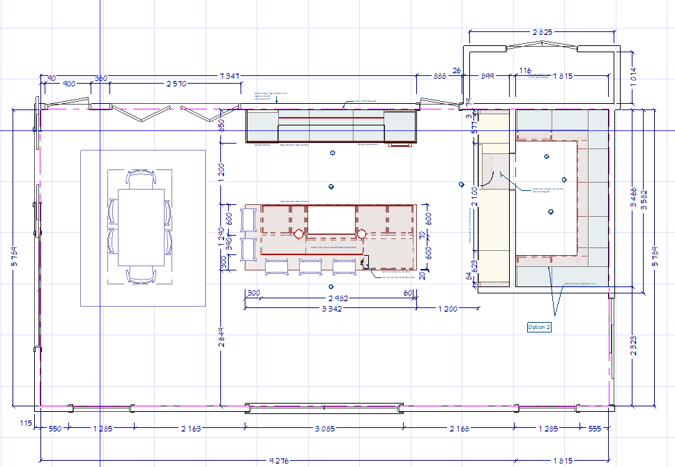 Kitchen,  Scullery, Laundry Drawings -  3 room package