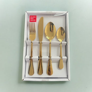 24 piece Cutlary set in Gold finish