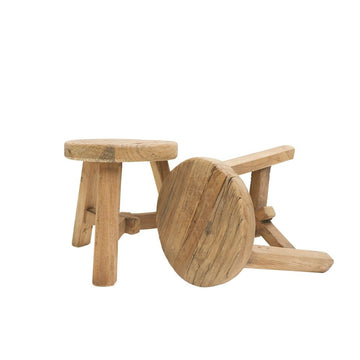 Parq Foot stool Natural Round small