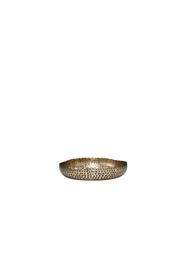 Ankara Candle plate Brass finish