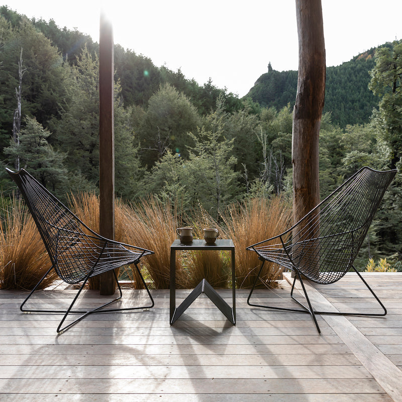 ICO Piha Lounger steel- Black