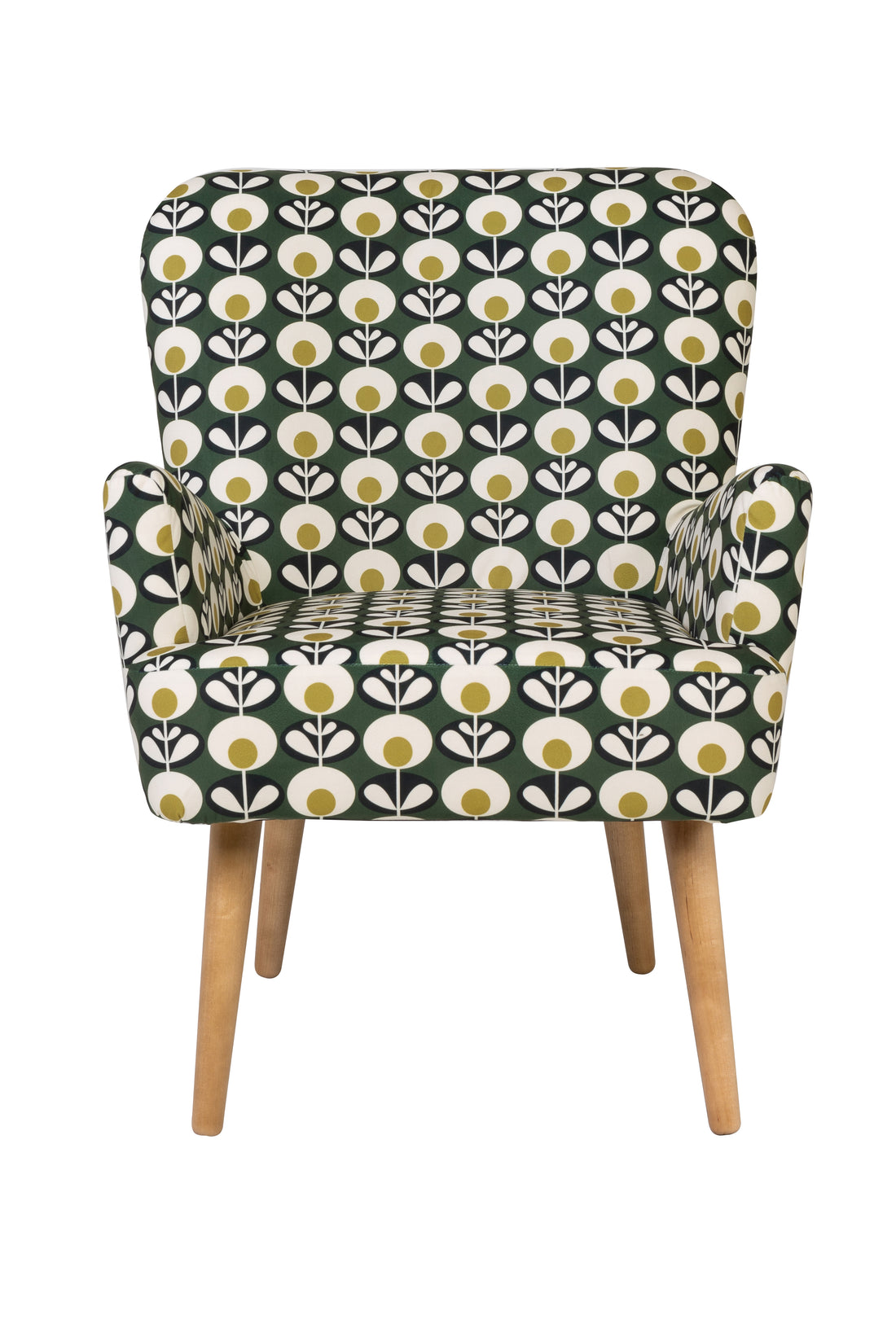 Noja velvet Arm Chair Wotan Print