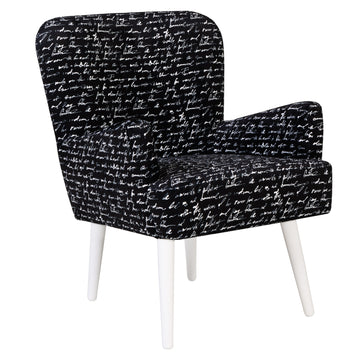 Noja velvet Arm Chair Prismo Print