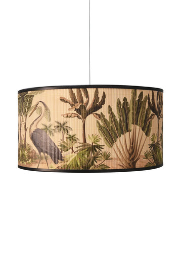 Bamboo lampshade - Cranes