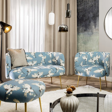 Cloe Flower print sofa set