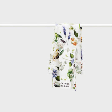 Tea Towel Father Rabbit Botanica