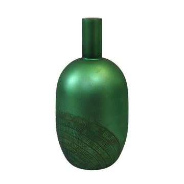 Green vase round