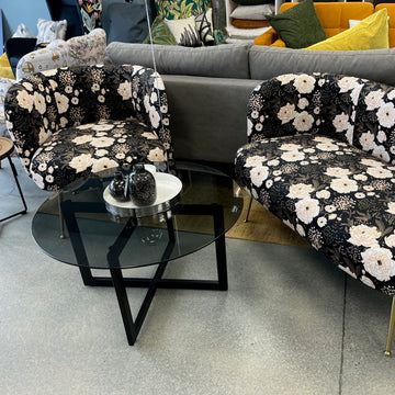 Cloe Flower print chair only