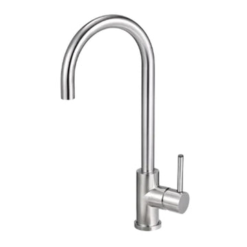 Mercer SS Goose neck mixer AM021. Stainless finish