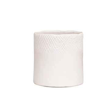 Scowle Planter pot White