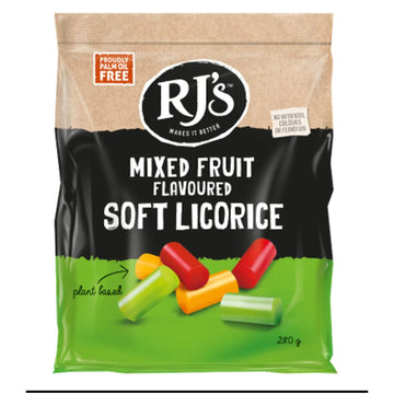 RJ Licorice Mixed fruit Soft eating 280G