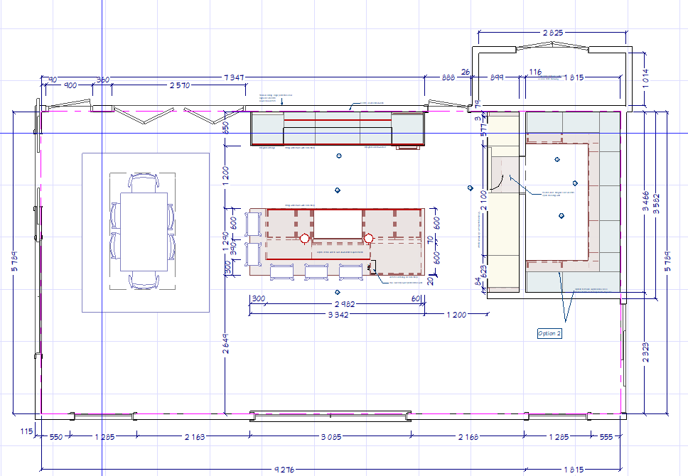 Kitchen,  Scullery, Laundry   Drawings -  3 room package