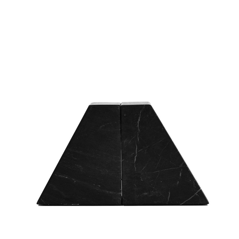 Marble book ends - Black