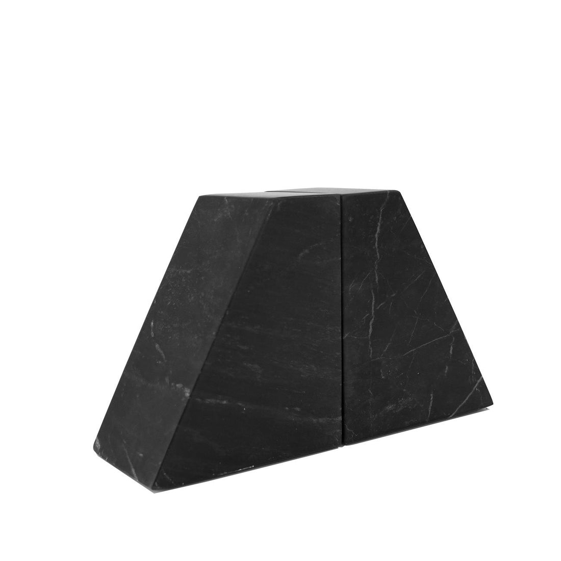 Marble book ends - Black