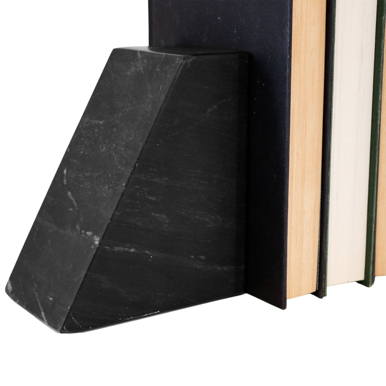 Marble book ends - Black