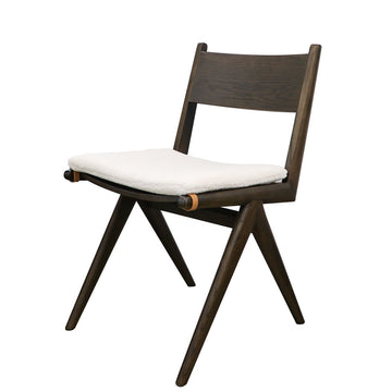 Cortez Dining Chair, Removable cushions - Brown