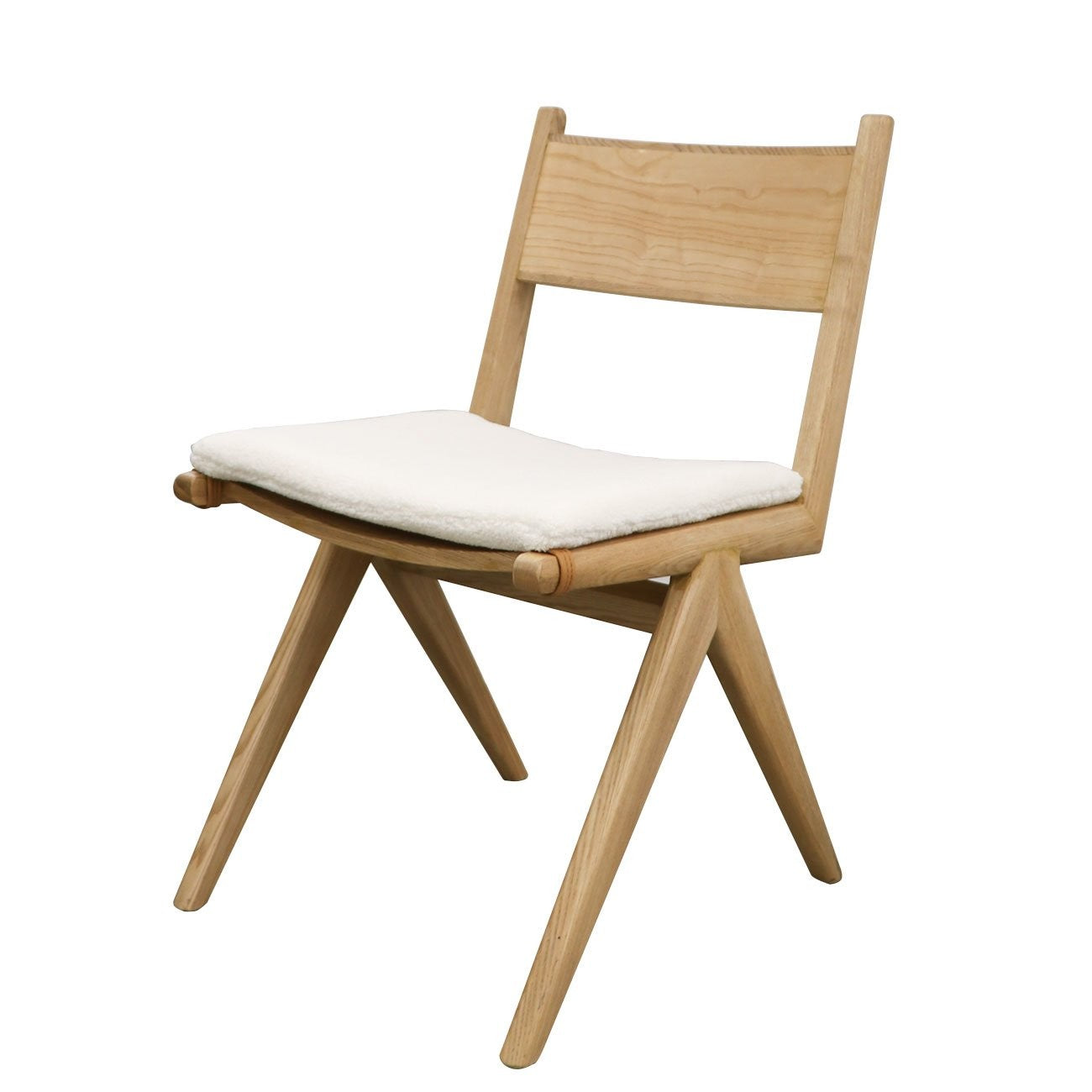 Cortez Dining Chair, Removable Cushions - Natural