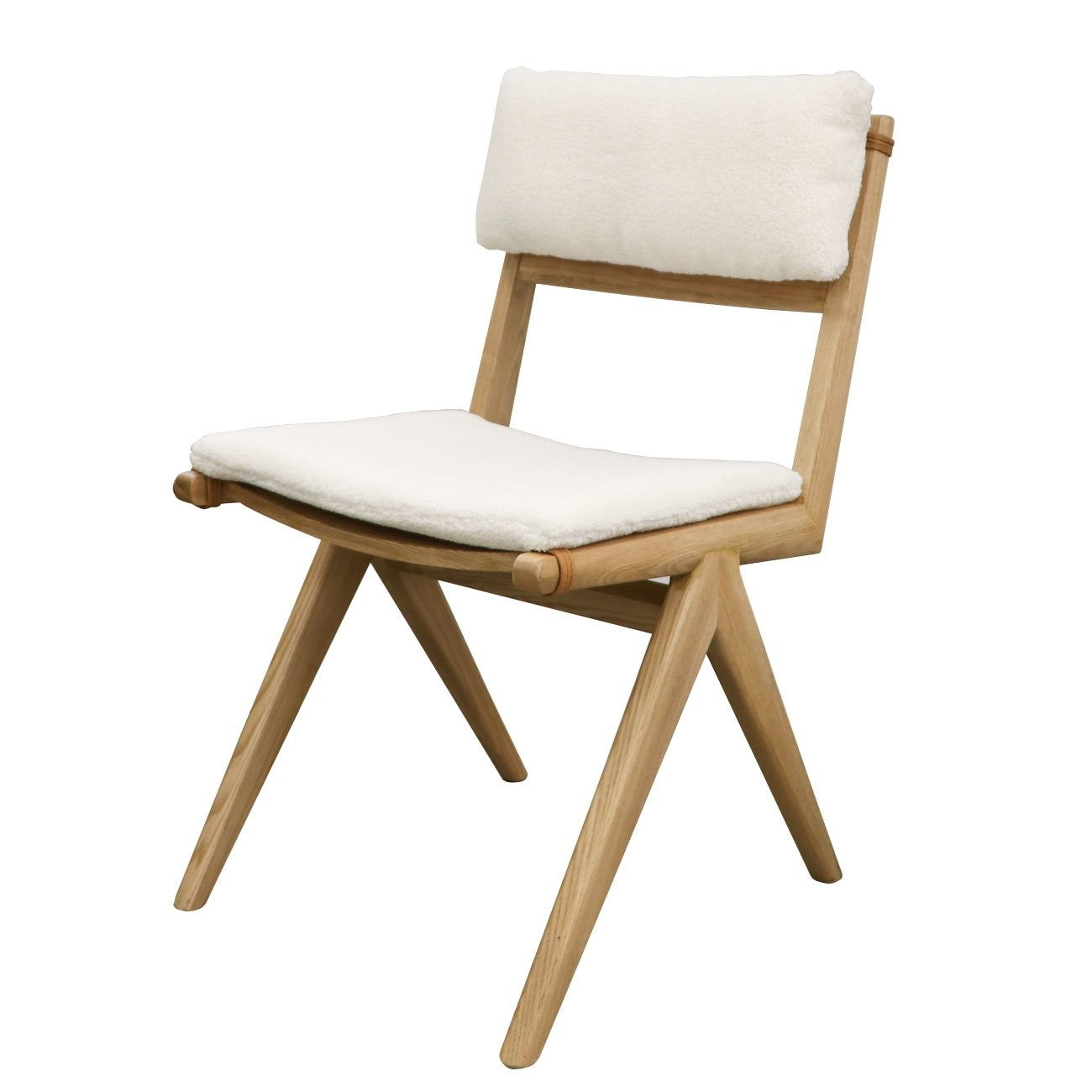 Cortez Dining Chair, Removable Cushions - Natural