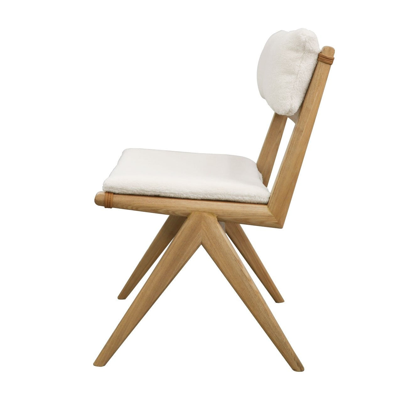 Cortez Dining Chair, Removable Cushions - Natural