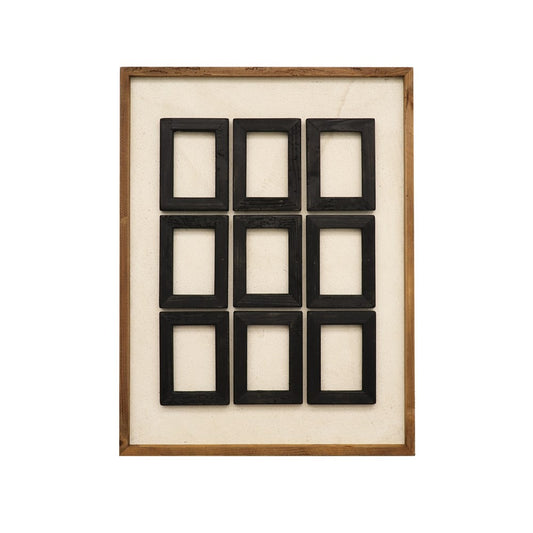 Alto Wall Art  Black - Natural frame