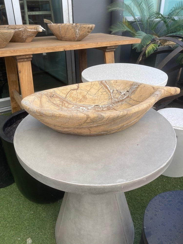 Marble Stone leaf Bowl