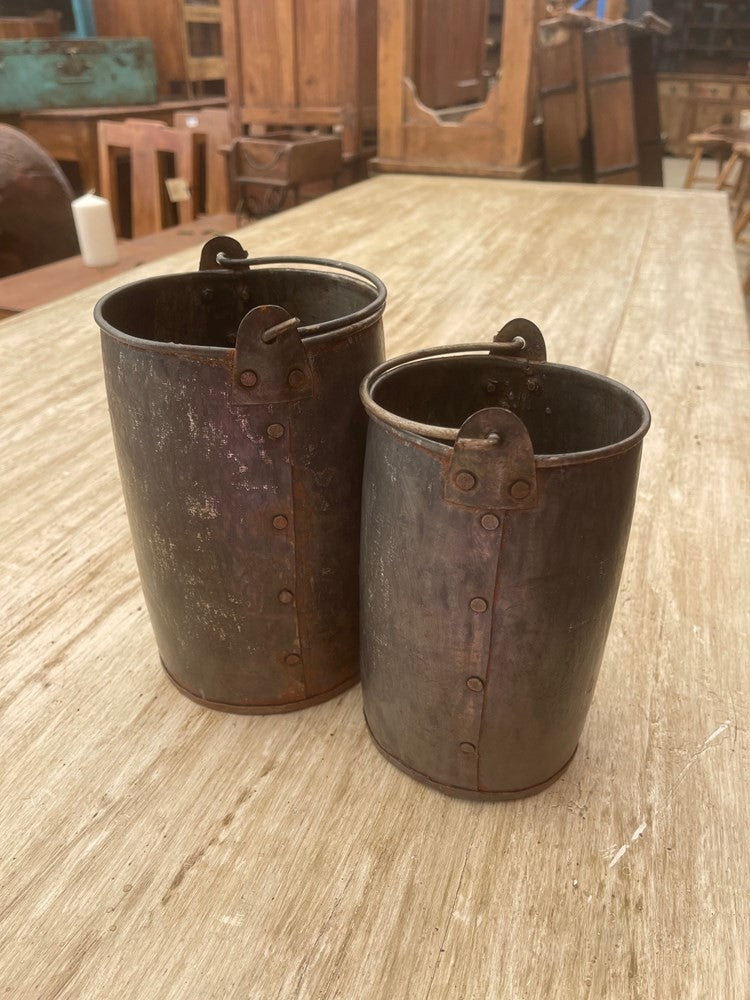 Original Iron Buckets set of 2