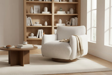 Remy Swivel Chair - Limestone