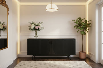 Calvin Side board - Black Oak