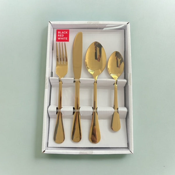 24 piece Cutlary set in Gold finish