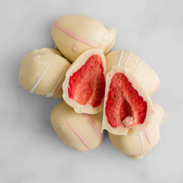 Christmas Freeze dried Strawberries White Chocolate