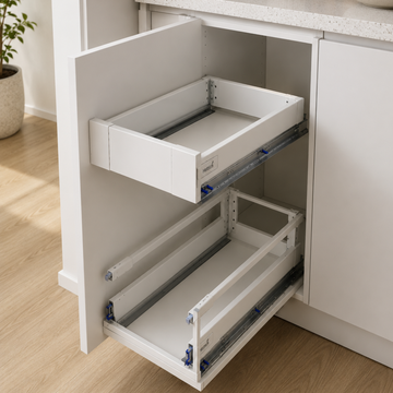 Flat-Pack 350mm Two-Drawer Cabinet