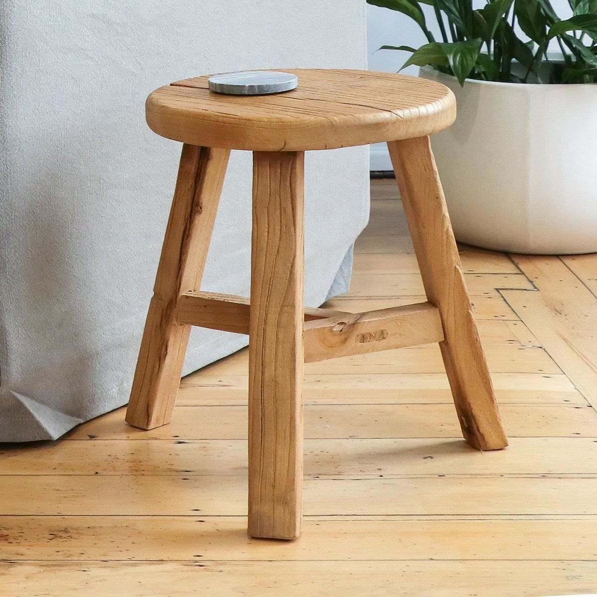 Parq Foot stool Natural Round Medium