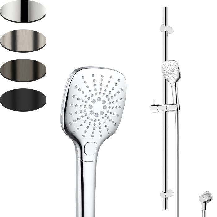 Splash Plus SQ/ION Slide Shower 900mm Smooth Hose 3 FCT - Chrome