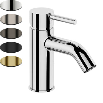 Uno Basin Mixer Curved Spout - Chrome