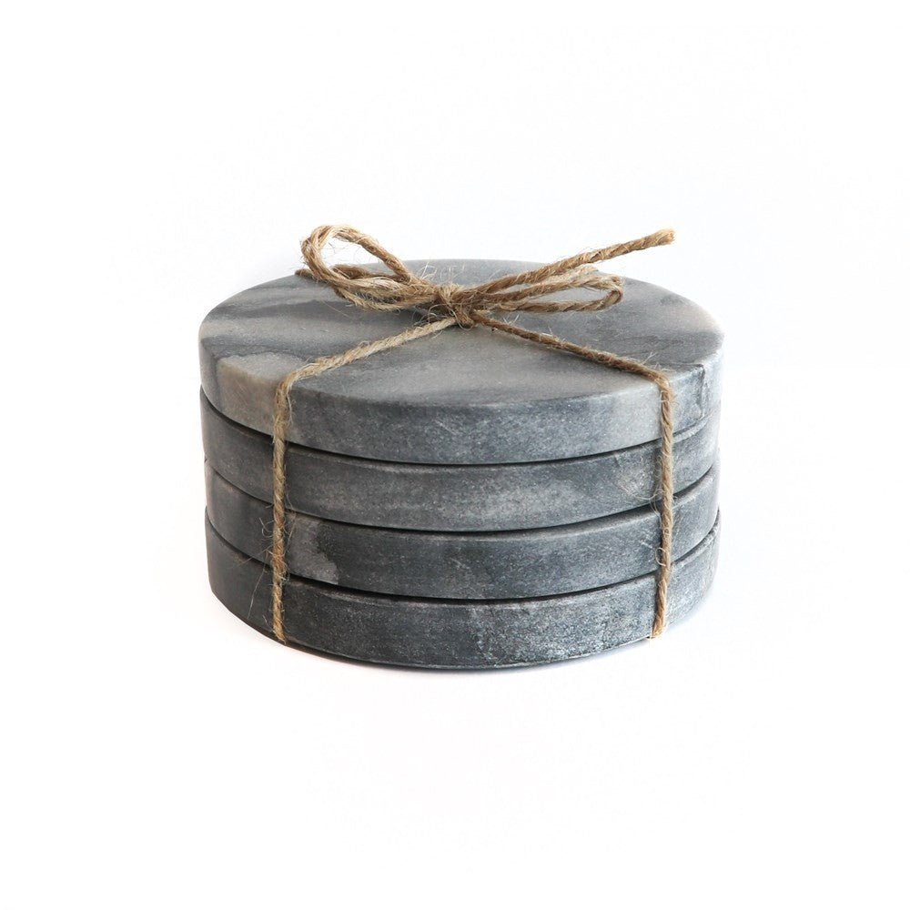 Marble Coasters in Grey - set of 4