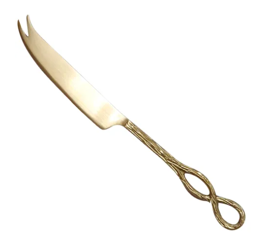 Infinity Cheese Knife - Brush Gold