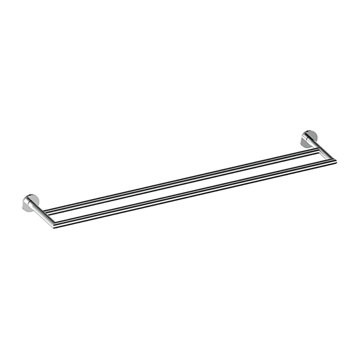 Zola Double Towel Rail 600mm - Chrome