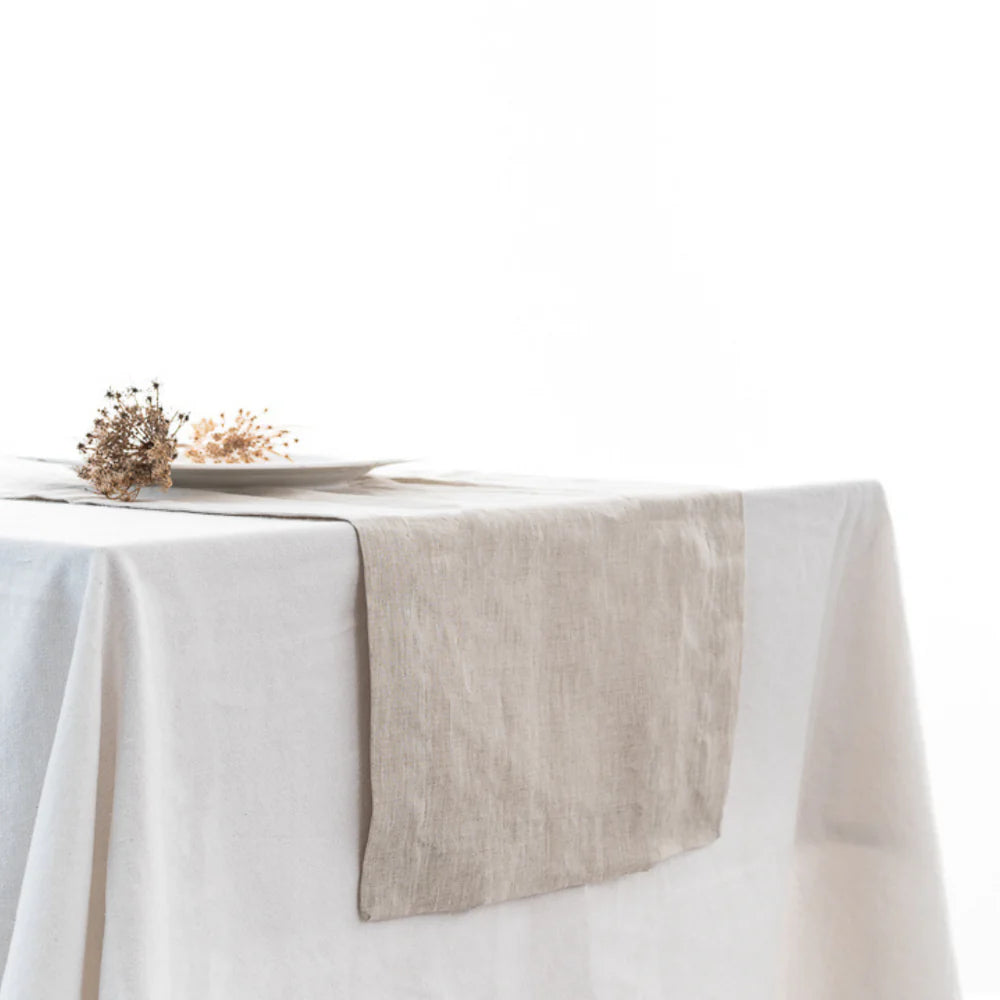 Table runner Natural Oat