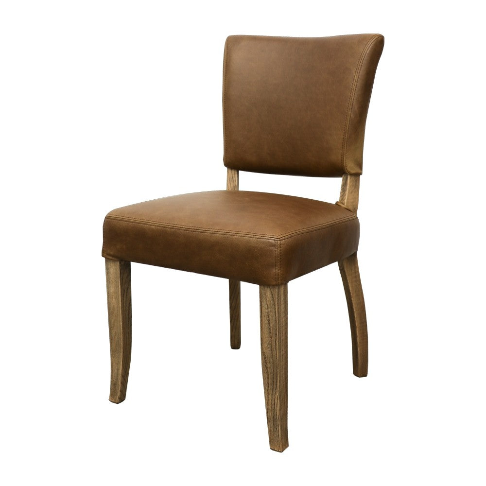 Crane Leather Dining Chair - Brown