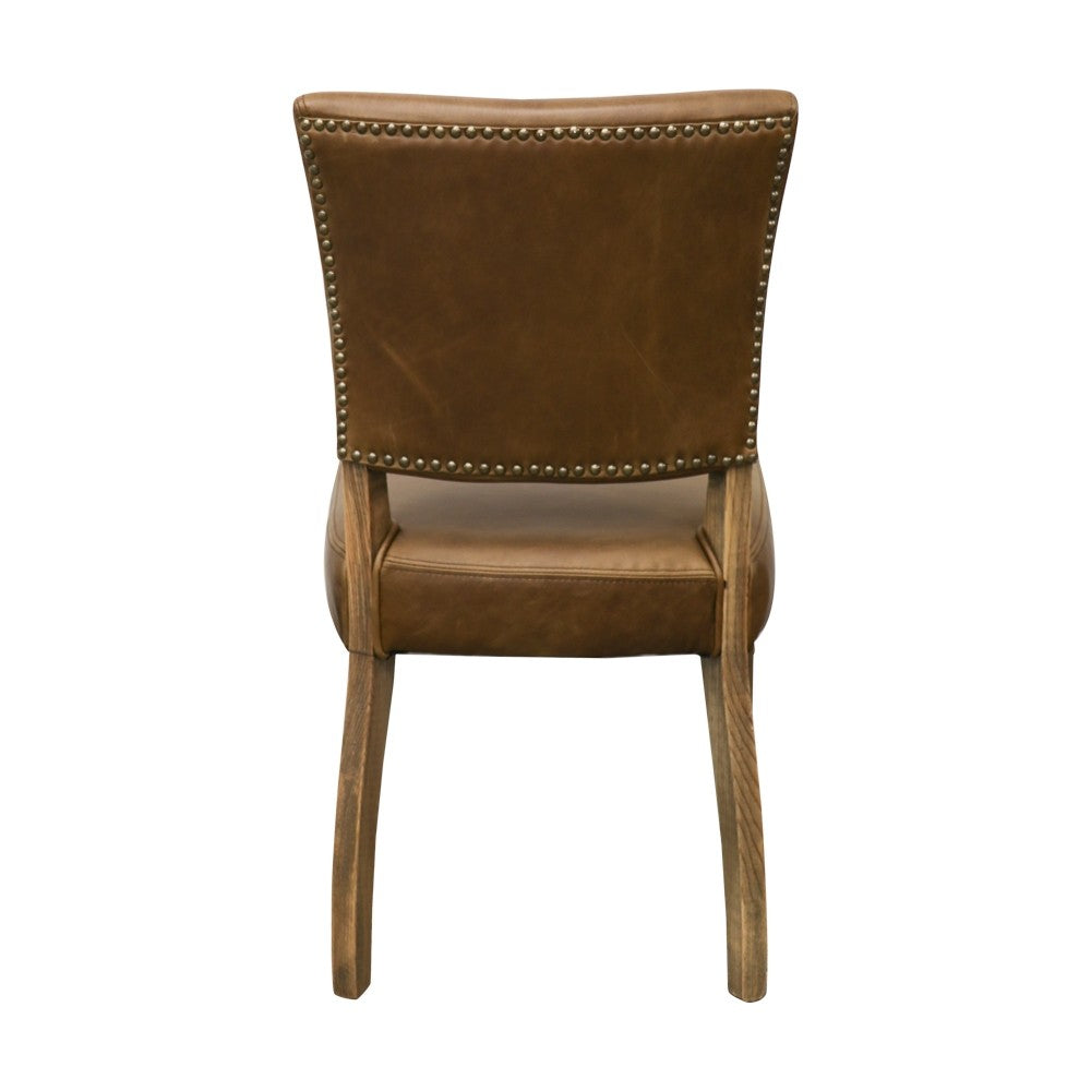 Crane Leather Dining Chair - Brown