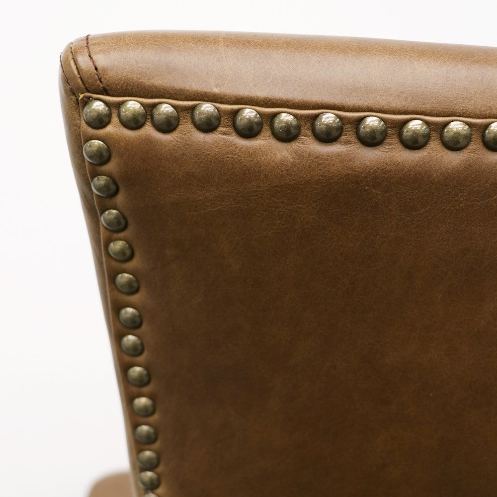 Crane Leather Dining Chair - Brown