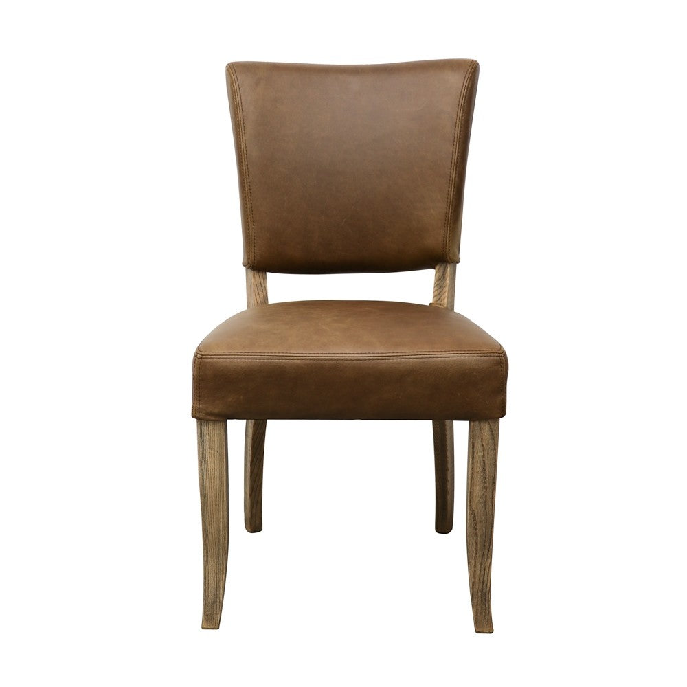 Crane Leather Dining Chair - Brown