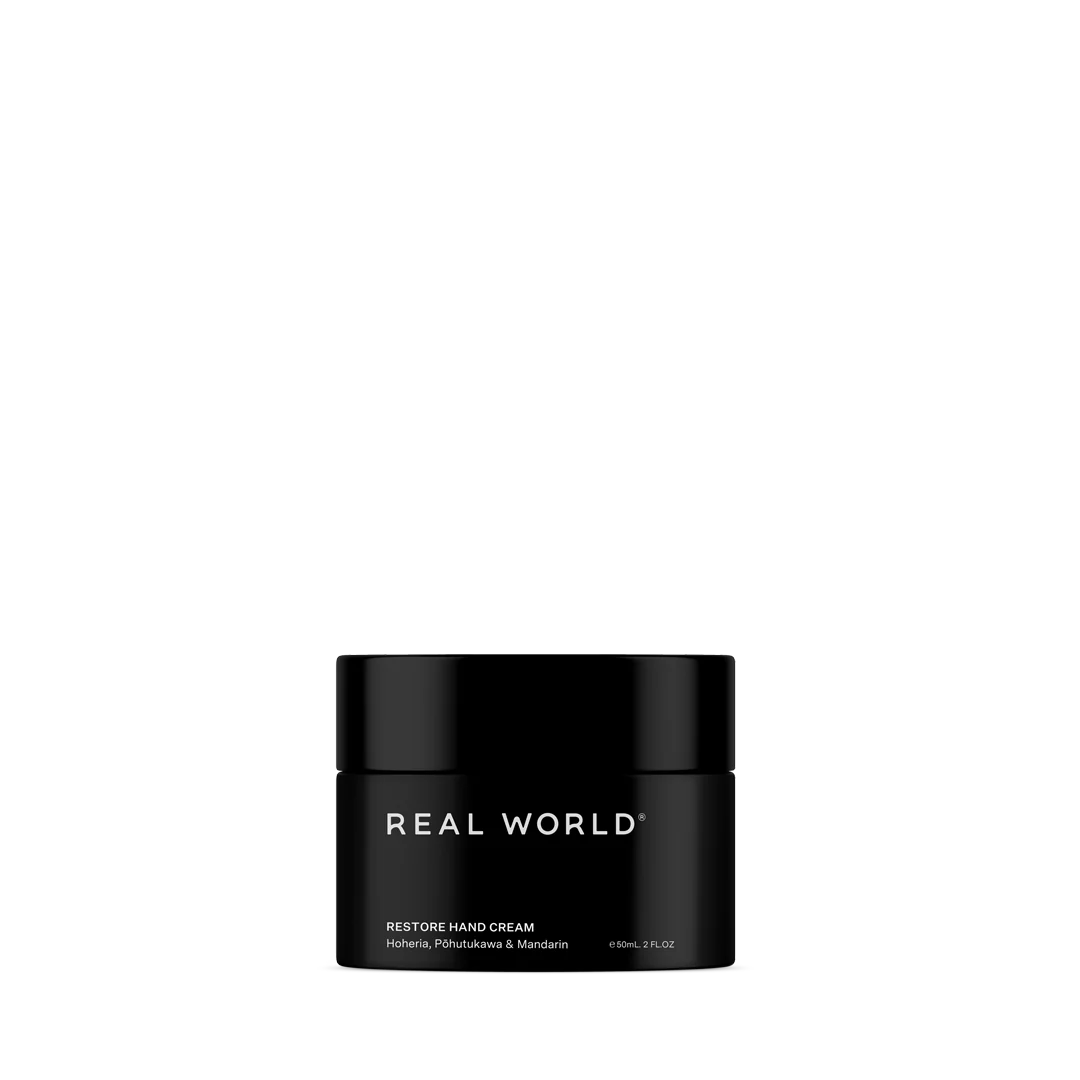 Real world Hand cream  Restore  Kowhai and Lemon Verbena