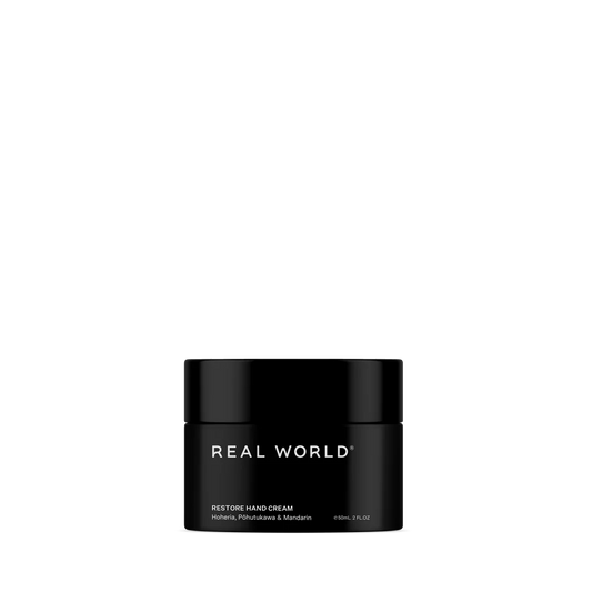 Real world Hand cream  Restore  Kowhai and Lemon Verbena