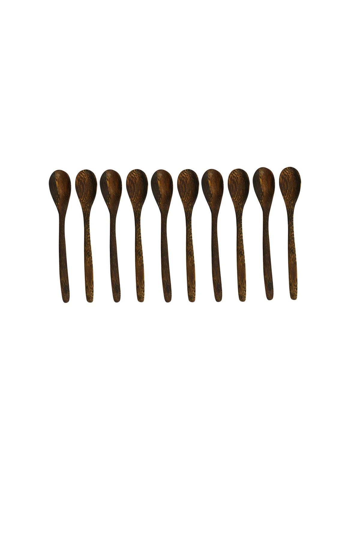 Wooden salt spoons -  dark