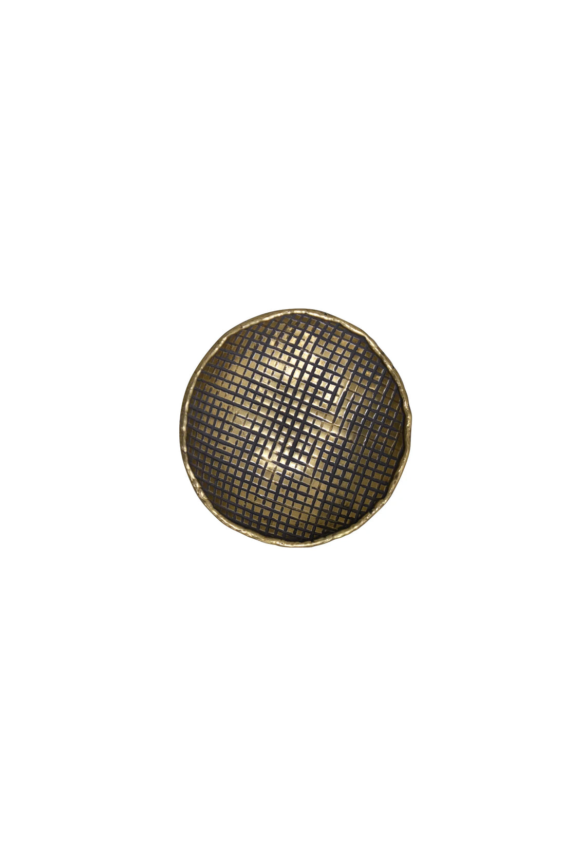 Ankara Small round Plate Brass finish