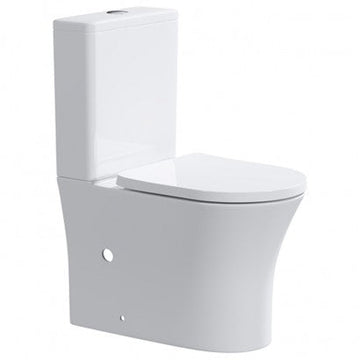 Cura CC BTW Rimless Toilet Suite S & P - White
