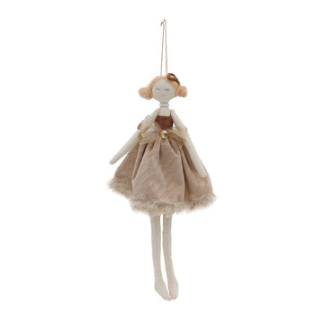Christmas Millie hanging doll Latte Velvet