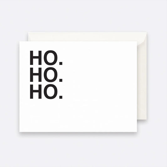 Father Rabbit Card  -  Bold Ho Ho Ho