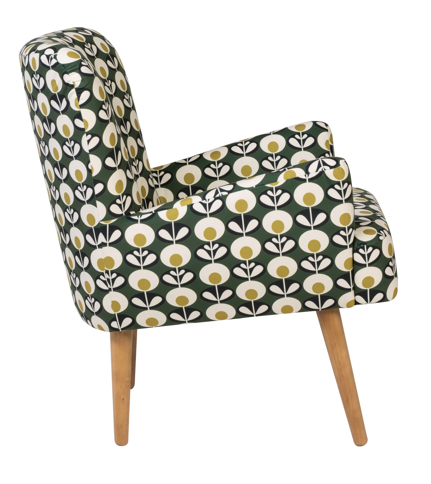 Noja velvet Arm Chair Wotan Print